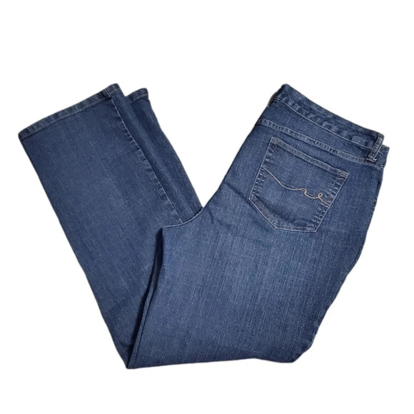 St. John's Bay Women's Straight Leg Denim Jeans 18W Plus - Picture 2 of 6